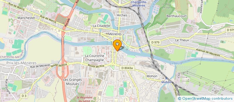 localisation de l'entreprise SCI CURY V2FA  CHARLEVILLE-MEZIERES
