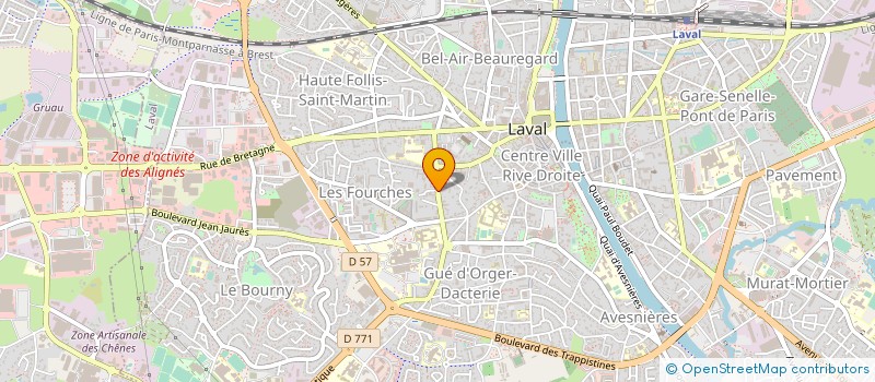 localisation de l'entreprise SCI CUSPIDE à LAVAL