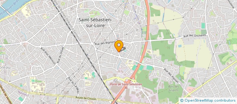 localisation de l'entreprise SCI CUSPIDE à SAINT-SEBASTIEN-SUR-LOIRE