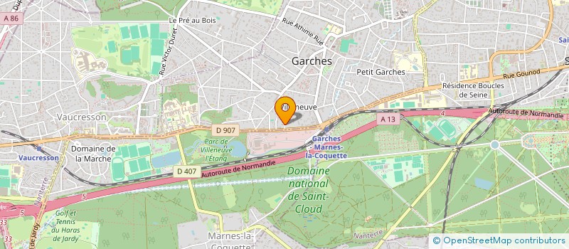 localisation de l'entreprise SCI CUSPIDE à GARCHES