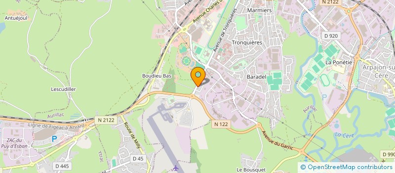 localisation de l'entreprise SCI CUSSAC à AURILLAC