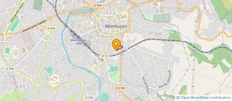 localisation de l'entreprise SCI CUSSEJAT à MONTLUCON