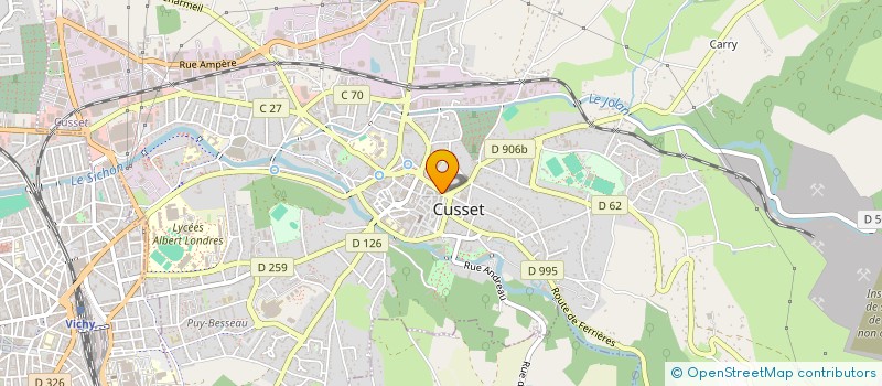 localisation de l'entreprise SCI CUSSET à CUSSET