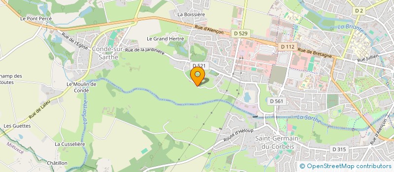 localisation de l'entreprise SCI CUSSY à CONDE-SUR-SARTHE
