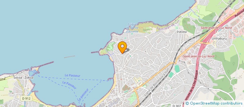 localisation de l'entreprise SCI CUVELIER  SAINT-JEAN-DE-LUZ