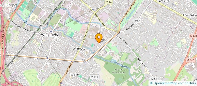 localisation de l'entreprise SCI CUVIER à CROIX