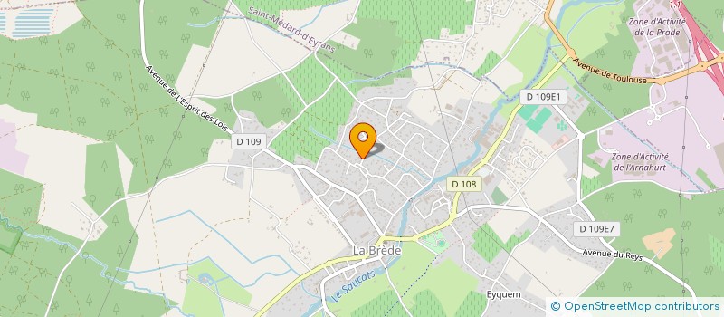 localisation de l'entreprise SCI  CUY  LA BREDE