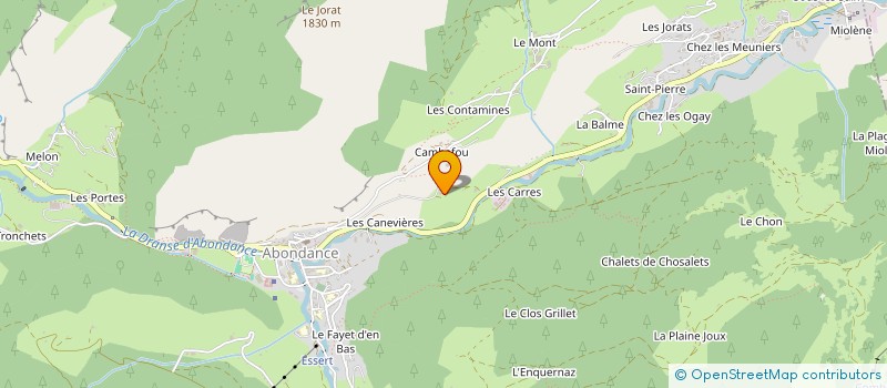 localisation de l'entreprise SCI CUZCO  ABONDANCE