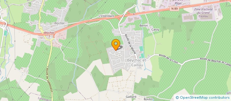 localisation de l'entreprise SCI CUZCO  BEYCHAC-ET-CAILLAU