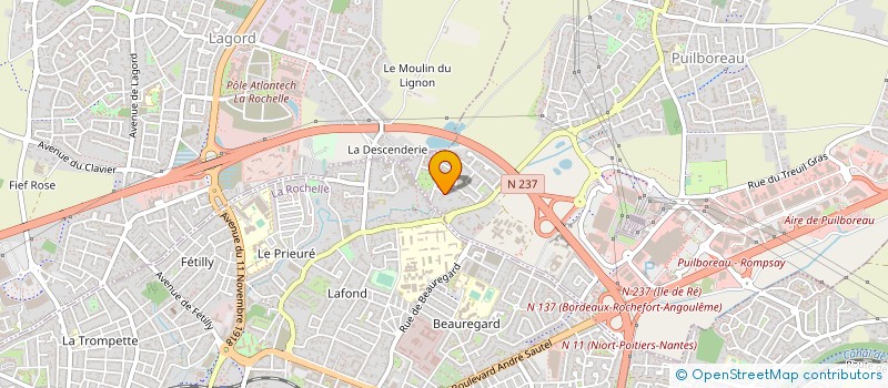 localisation de l'entreprise SCI CUZORN à PUILBOREAU