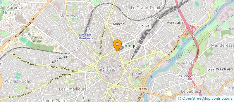 localisation de l'entreprise SCI CV 19 AVENUE DE LA LIBERATION à LIMOGES