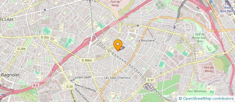 localisation de l'entreprise SCI CV 23 à MONTREUIL