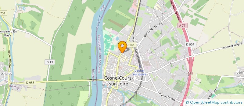 localisation de l'entreprise SCI CV TISSIER à COSNE-COURS-SUR-LOIRE