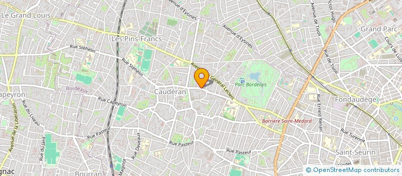 localisation de l'entreprise SCI CV2C  BORDEAUX