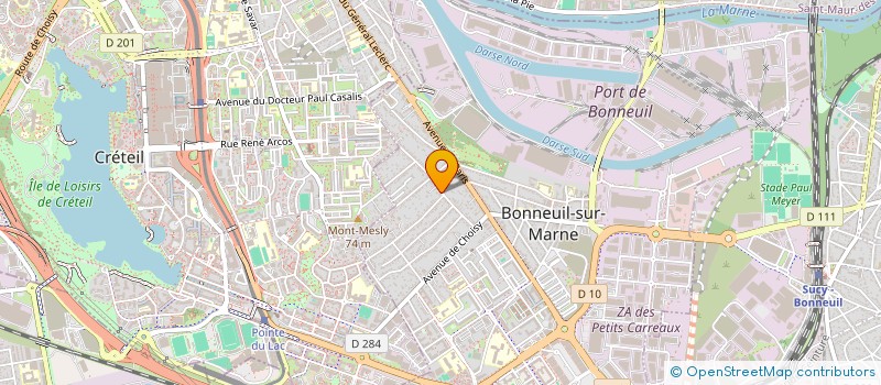 localisation de l'entreprise SCI CVA à BONNEUIL-SUR-MARNE