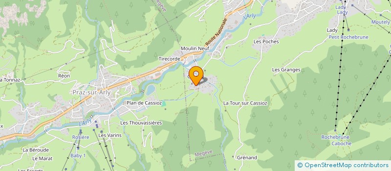 localisation de l'entreprise SCI CVAS IMMO  MEGEVE