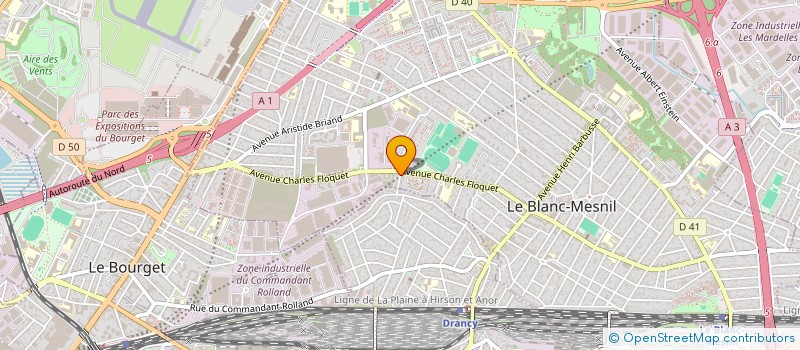 localisation de l'entreprise SCI CVC  LE BLANC-MESNIL