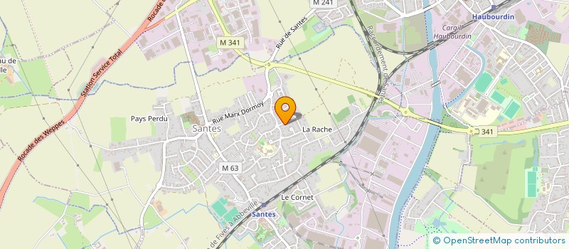 localisation de l'entreprise SCI CVC3  SANTES