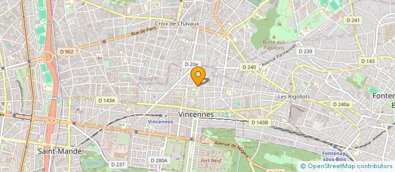 localisation de l'entreprise SCI CVCL à VINCENNES