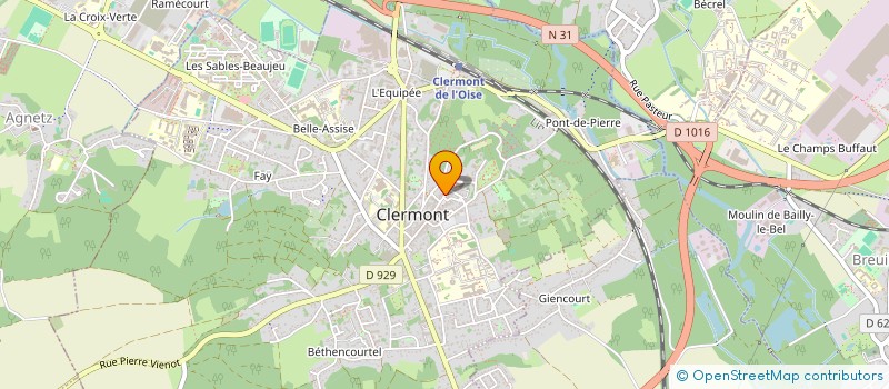 localisation de l'entreprise SCI CVCM  CLERMONT