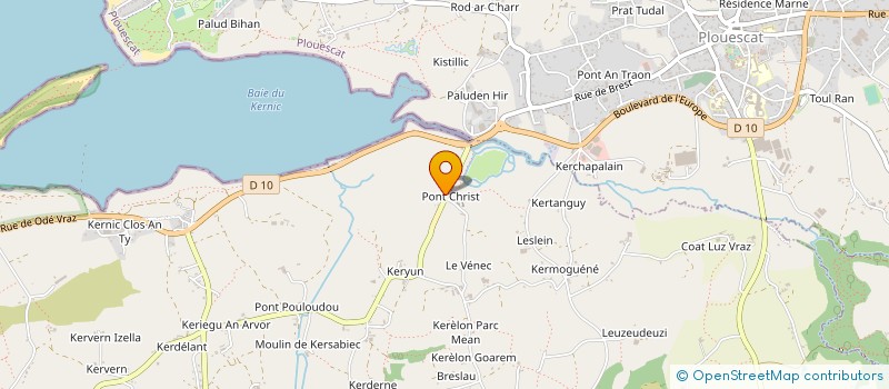 localisation de l'entreprise SCI CVD PLOUESCAT  SARTROUVILLE