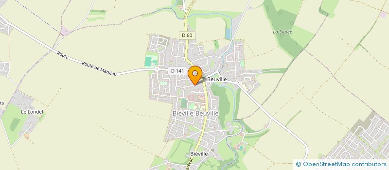 localisation de l'entreprise SCI CVFAM  BIEVILLE-BEUVILLE