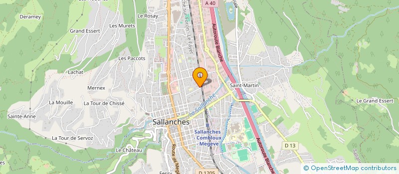 localisation de l'entreprise SCI CVH à SALLANCHES