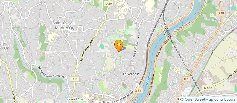 localisation de l'entreprise SCI CVH  SAINT-CYR-AU-MONT-D'OR