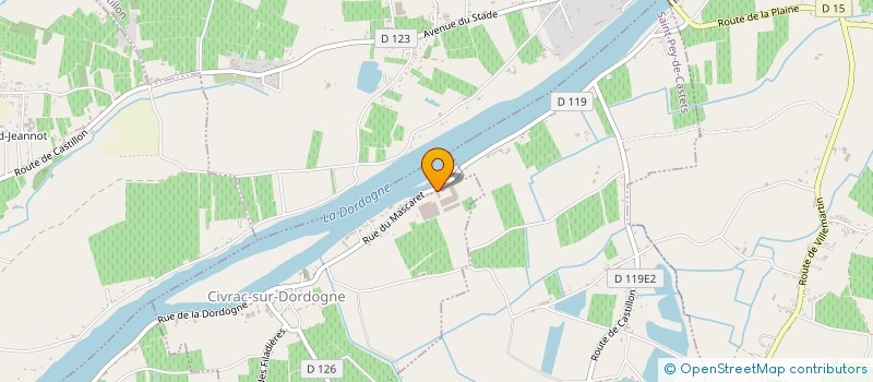 localisation de l'entreprise SCI CVI 33  CIVRAC-SUR-DORDOGNE