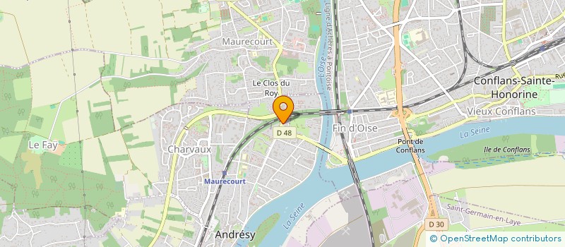 localisation de l'entreprise SCI CVM  ANDRESY