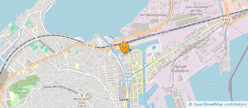 localisation de l'entreprise SCI CVP  SETE