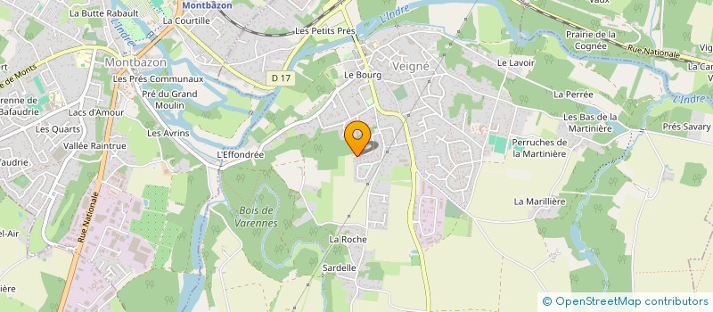 localisation de l'entreprise SCI CVS à VEIGNE