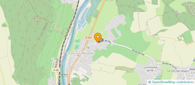 localisation de l'entreprise SCI CVS  CORNY-SUR-MOSELLE