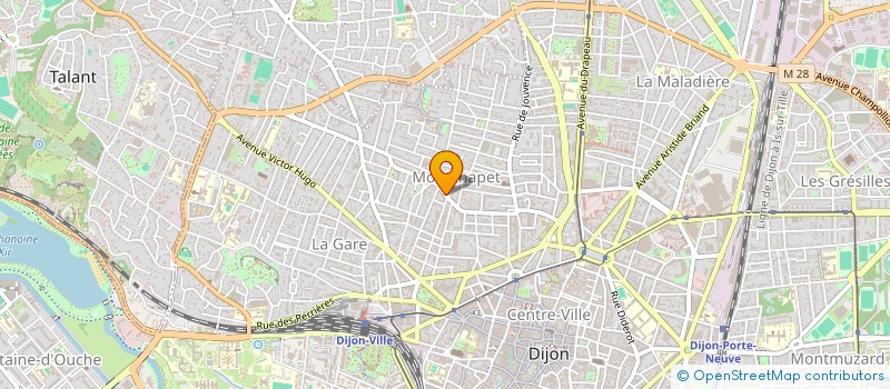 localisation de l'entreprise SCI CVT à DIJON