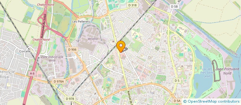 localisation de l'entreprise SCI CVW  CHALON-SUR-SAONE