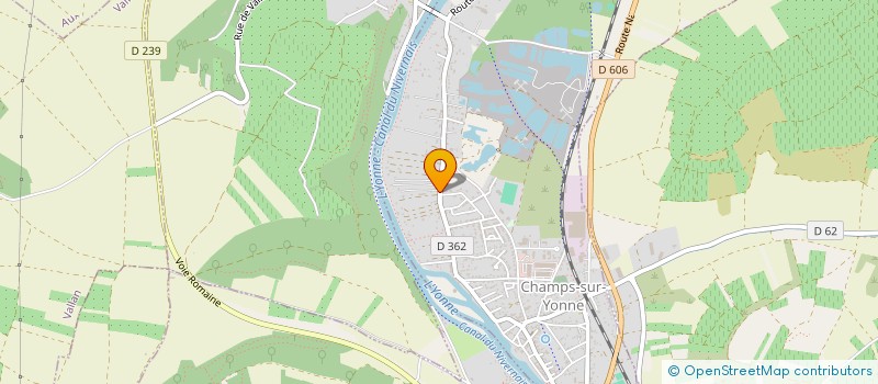 localisation de l'entreprise SCI CVW BIS  CHAMPS-SUR-YONNE