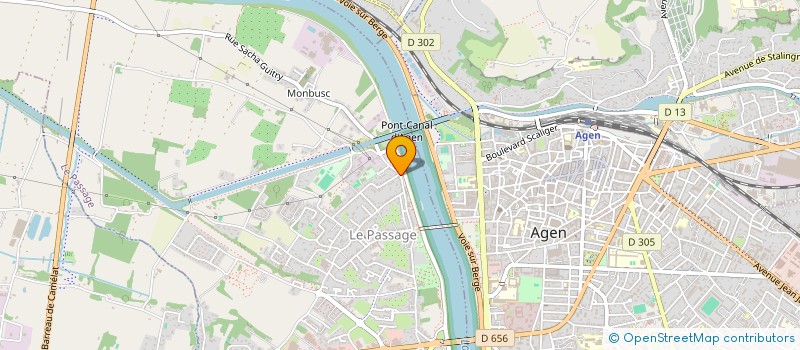 localisation de l'entreprise SCI CW  LE PASSAGE