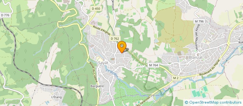 localisation de l'entreprise SCI CW  SAYAT