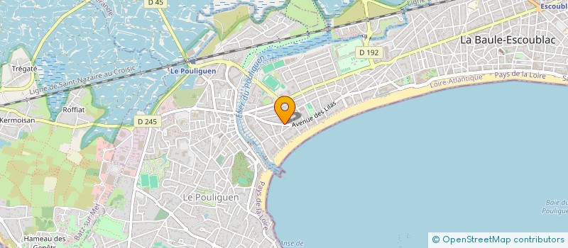 localisation de l'entreprise SCI CW CARDINAL  LA BAULE-ESCOUBLAC