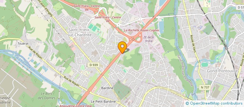 localisation de l'entreprise SCI CY à SAINT-YRIEIX-SUR-CHARENTE