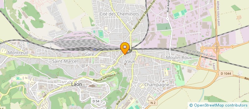 localisation de l'entreprise SCI CYAL à LAON