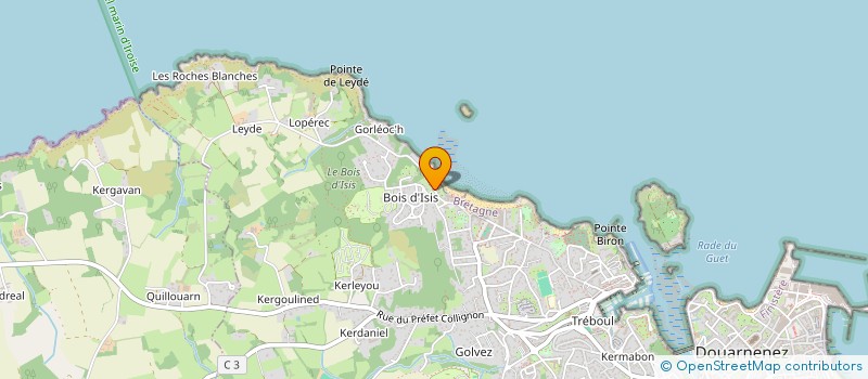 localisation de l'entreprise SCI CYALINE  DOUARNENEZ