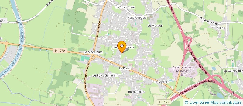 localisation de l'entreprise SCI CYAM à REPLONGES