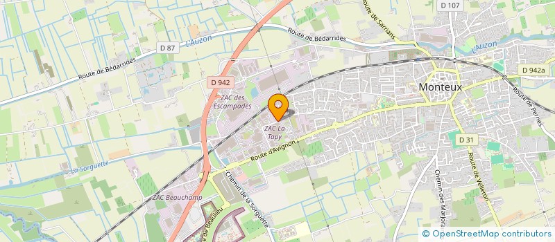 localisation de l'entreprise SCI CYAN  MONTEUX