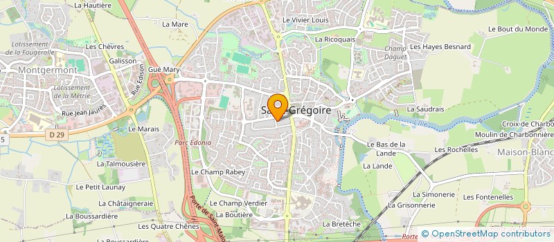 localisation de l'entreprise SCI CYBEL LA FORGE  SAINT-GREGOIRE