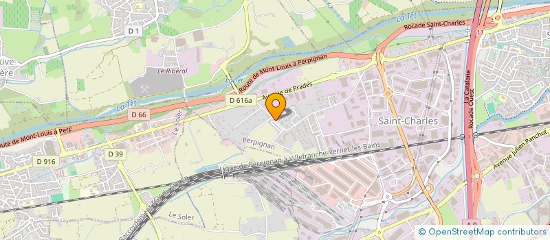 localisation de l'entreprise SCI CYBELE  PERPIGNAN