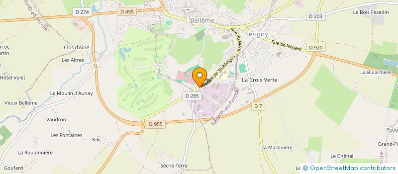 localisation de l'entreprise SCI CYBELE à BELLEME