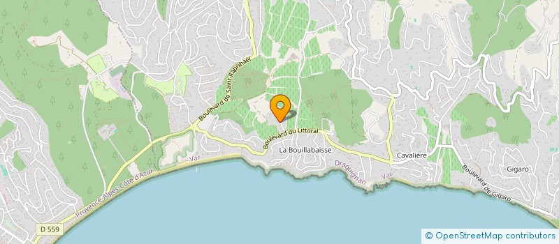 localisation de l'entreprise SCI CYBELE à LA CROIX-VALMER