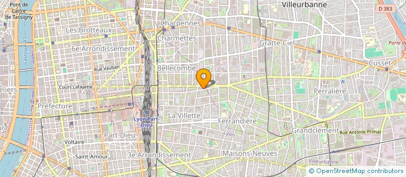 localisation de l'entreprise SCI CYBELE  LYON