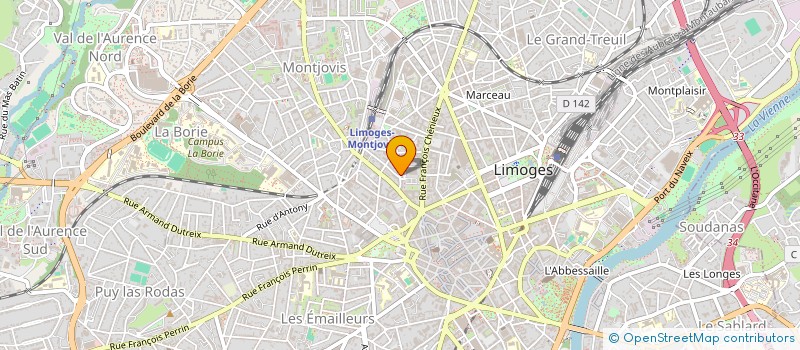 localisation de l'entreprise SCI CYBELINE à LIMOGES
